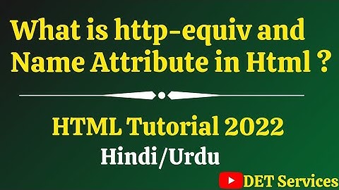 SEO Meta Tag - http-equiv and Name ( description, Keyword ) Attribute in Meta Tag | w3school #41