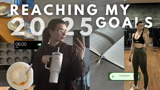 working towards my 2025 goals | how to be productive, half-marathon training & self-care🤍