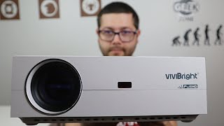 Projetor VIVIBRIGHT F30 PRO | 1080P com Miracast - Melhor da Gama?