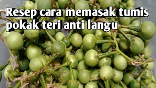 Resep tumis pokak teri anti langu super enak.