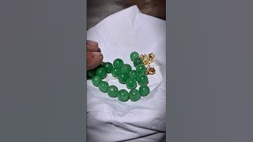 Chiếc lắc tay xanh táo -ngọc phỉ thuý #ngocphithuy #chamkhacngoc #jade #diy #art #jadeite #jewelry