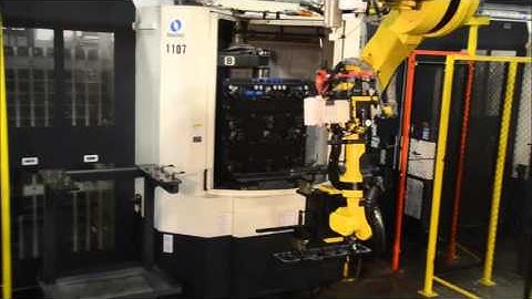 Automated Manufacturing System with Robotic Deburring and Vision System