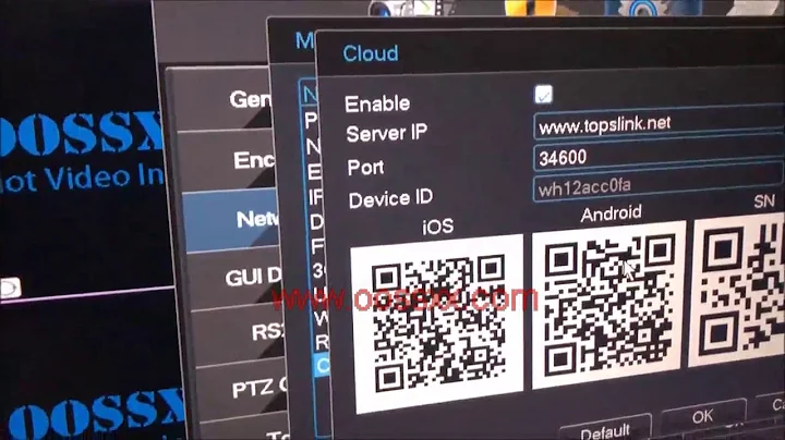 OOSSXX DVR App IOS Setup Demo video