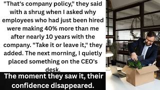 New Hires Got 40% More Pay Than Me After 9 Years—My Final Move Changed Everything