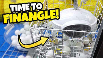 Why do we keep playing these things!? Ping pong UFO Catchers at Round 1 Arcade!