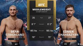 EA Sports UFC 6 Gameplay Sean Strickland vs Edmen Shahbazyan