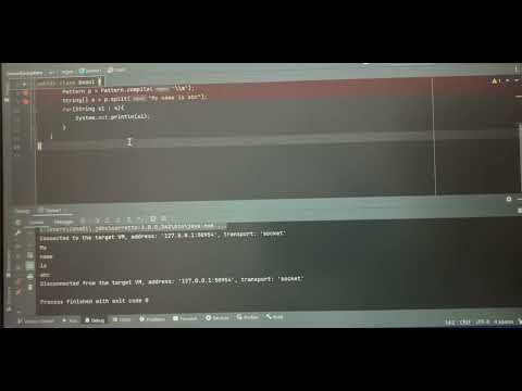 Java - Regex - Part -5| split method