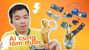 cách chế bình rót rượu cảm biến | Thanh phung vlog