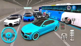 BMW vs Bugatti vs Police Bus! 😱 Impossible Tunnel Parking Challenge | 3D Driving Classes Games 2026 screenshot 5
