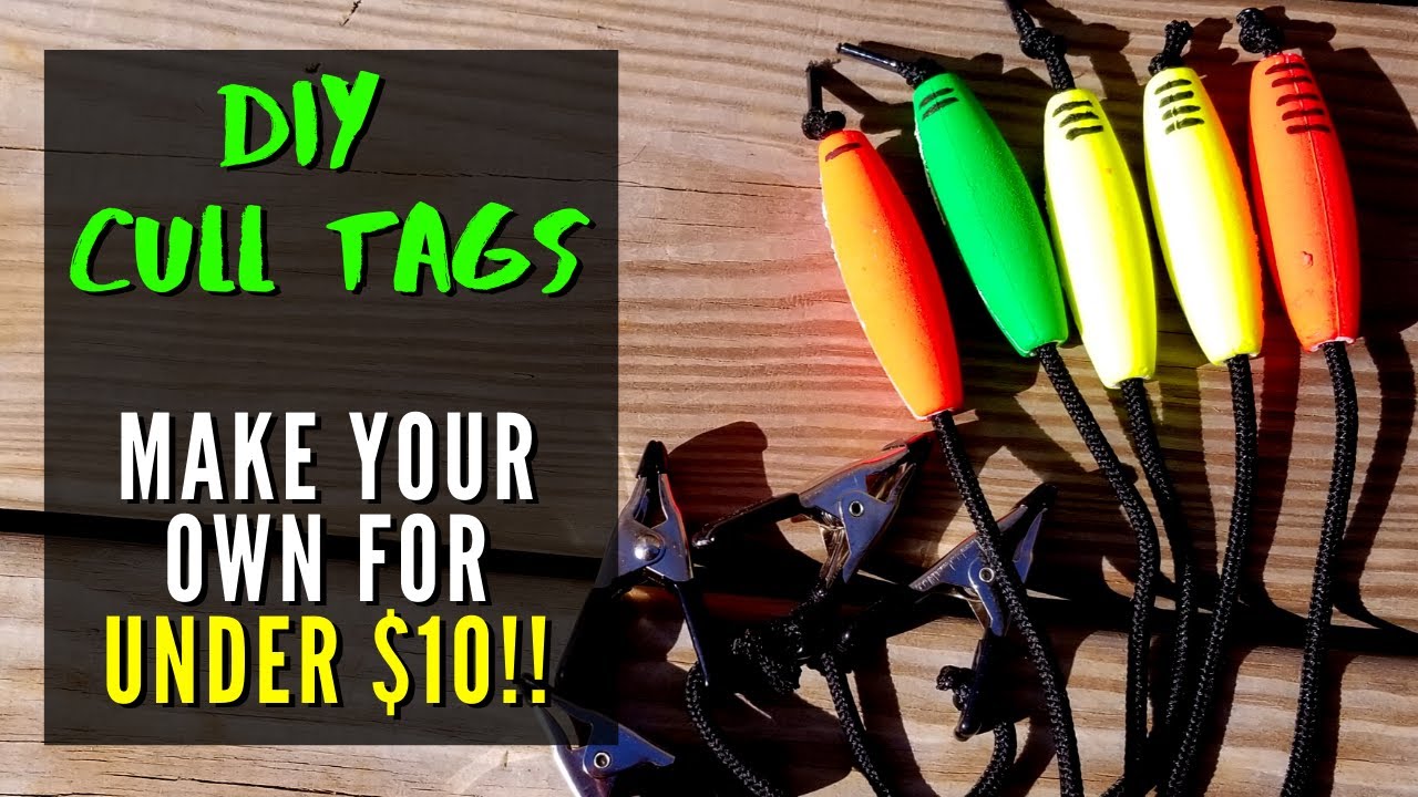 DIY Cull Tags for Under $10 - Make Your Own Bass Fishing Tournament Cull  Tags Cheap! 