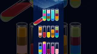 colourful water sort puzzle ASMR gameplay #satisfying #games #game #relxing #chillnreel #funthings