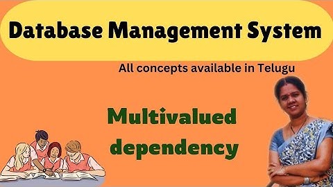 Multivalued dependency in DBMS || 30 || DBMS IN TELUGU