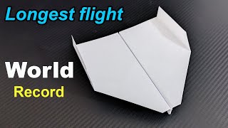 How To Make The WORLD RECORD PAPER AIRPLANE for Longest Flight screenshot 5