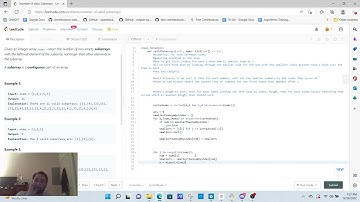 LeetCode Hard: 1063  Number of Valid Subarrays