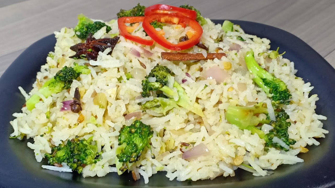 Broccoli Fried Rice / Veg Fried Rice / Healthy Rice Recipe YouTube