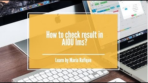 How to check result in AIOU LMS?