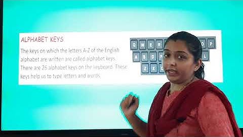 STD : 1 // Computer // Chapter : 3 // Using a keyboard