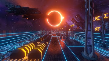 4K Video | Flying into Space Tunnel Sci-fi Corridor | Vj Loop Video | No Copyright Background Video