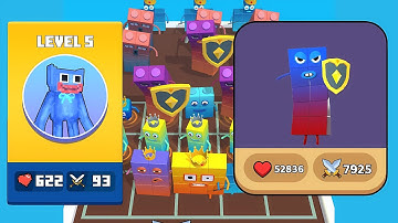 Merge Run Rainbow 🌟🌟 VS 🌟🌟Merge Number Cube: Fam Run