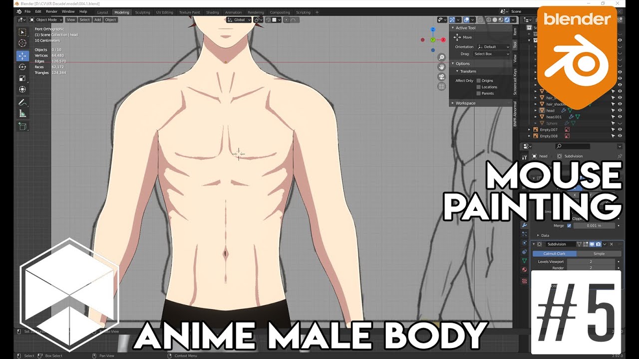 How I Model 3D Anime Base Body From SCRATCH! In BLENDER! [ブルアカ][Blue  Archive][Little Shun] 