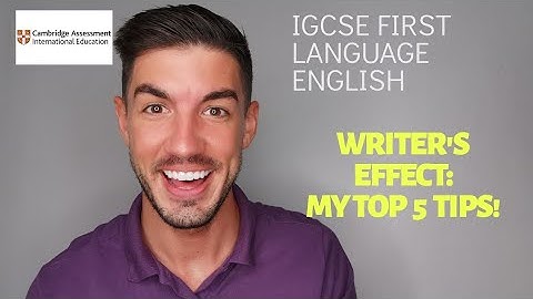 iGCSE First Language English - The Writer