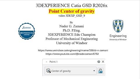 3DEXPERIENCE CATIA, 3DEXP GSD 9, "Point Center of gravity" R2026x