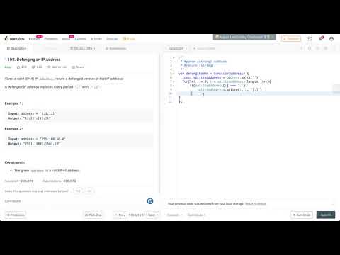 Leetcode Defanging an IP Address