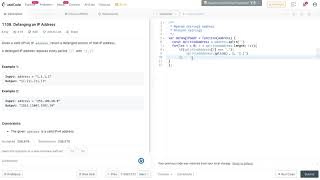 Leetcode Defanging an IP Address