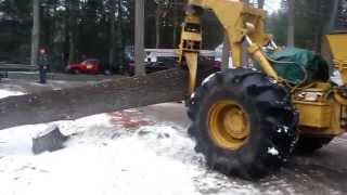 CAT Grapple Skidder with Ford 9000 Log Truck by charles toth 1,179 views 9 years ago 28 seconds
