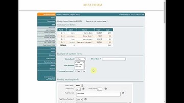Hostcomm hosted dialler - setting up custom fields for client data