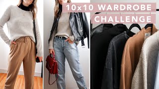 10x10 Wardrobe Challenge | 10 Piece Fall Capsule Wardrobe and 10 Outfit Ideas | by Erin Elizabeth