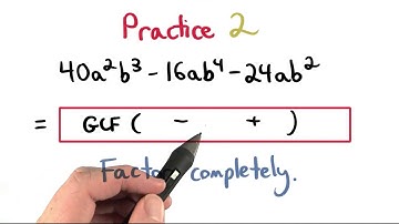 GCF Practice 2 - Visualizing Algebra
