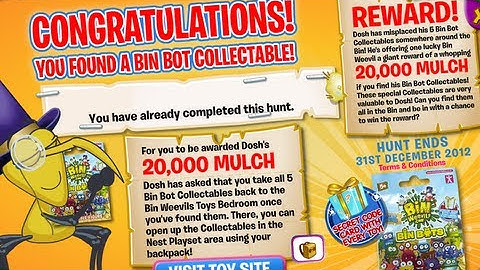 Bin Weevils - Bin Bots Collectables Hunt