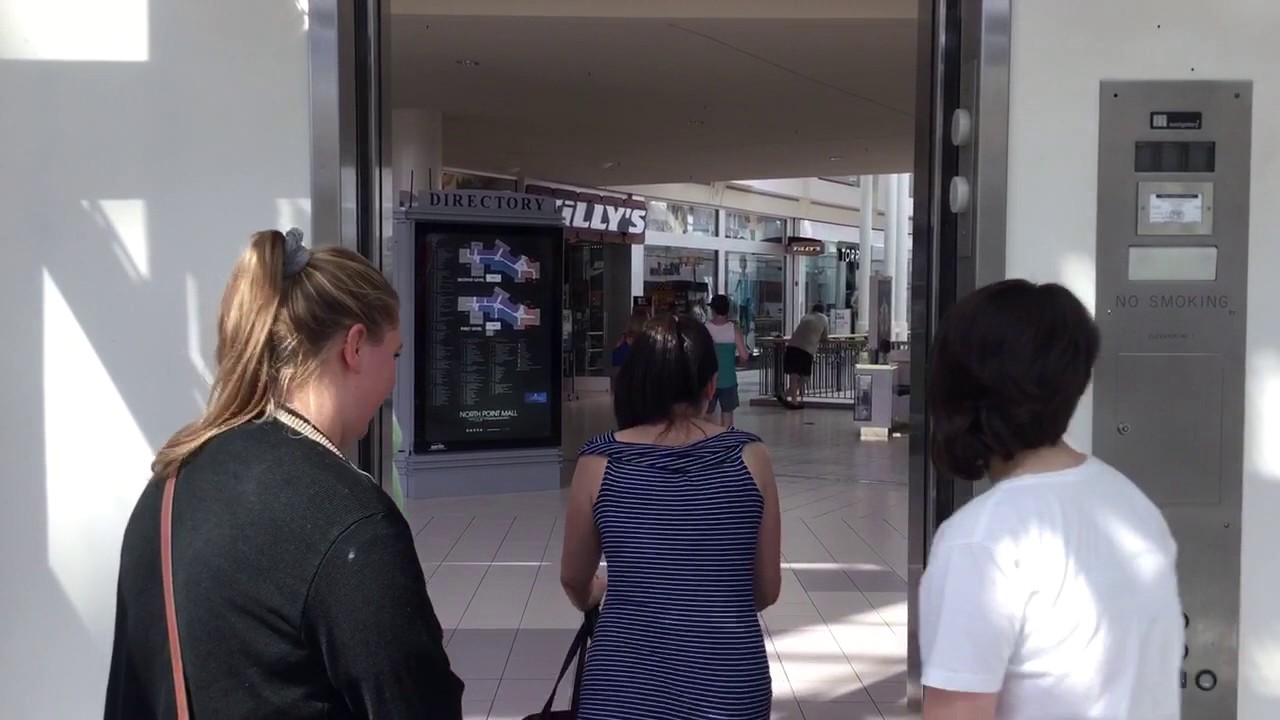 HUGE Montgomery Hydraulic Scenic Elevator At North Point Mall In Alpharetta, GA