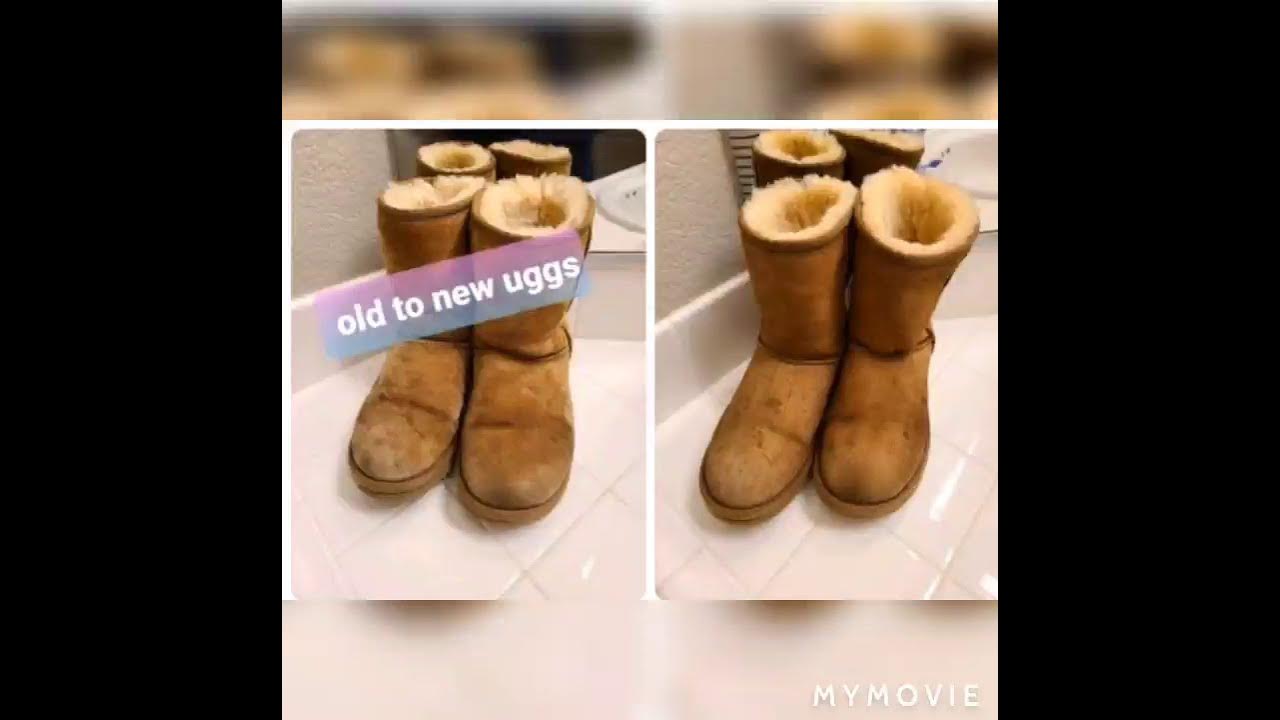 how to clean your old uggs in the washer YouTube