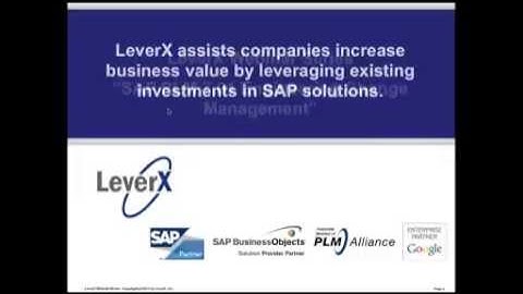 SAP PLM 7 01 For Eng Change Mgmt Video Preview 2011 11 17