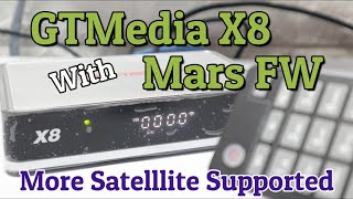 GTMedia X8 With Mars Firmware More Powerfull With More Satellites Supported
