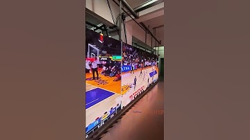 How does it look to watch a basketball match on P2.5 LED screen? #basketball #ledscreen #yuchip