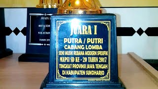 Juara 1 Rebana Modern MAPSI 2017 Tk Provinsi SDN 4 KUTOSARI KEBUMEN \