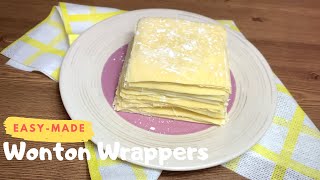 Easy-Made Wonton Wrapper(with egg yolk)