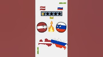 Latvia relations with other countries 🇱🇻 #countryballs #shorts #latvia