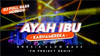 DJ Ayah Ibu - Karnamereka (Suatu Saat Nanti Kan Ku Gantikan Tugasmu Ayah) - Slow Bass By FM Project