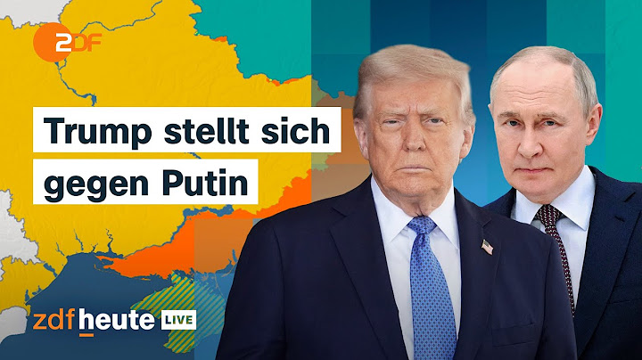 Abkehr von Russland – Trump droht mit Sanktionen und liefert Waffen für die Ukraine | ZDFheute live