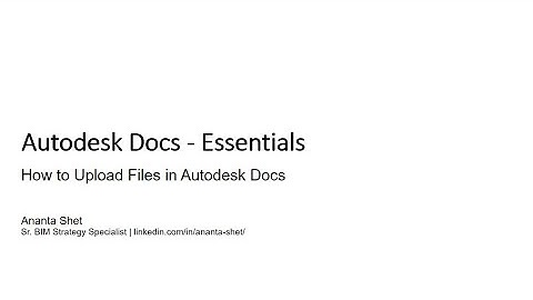 How to Upload Files in Autodesk Docs (ACC Tutorial)