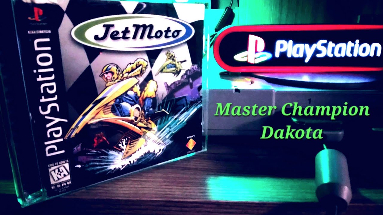 Jet Moto Full Season Master Difficulty Champion as Dakota (PSX 1996, Original Hardware)