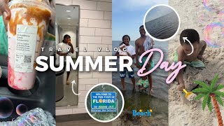 Beach Day in Florida 🌴 | Trying a New Starbucks Drink + Daily Life as an 18-Year-Old Mom of 2
