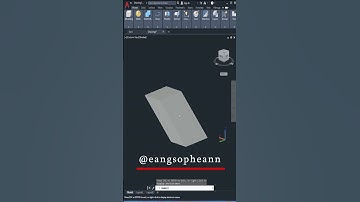 AutoCAD 3D, 3D Modeling, How to used command extrude with Direction #shorts