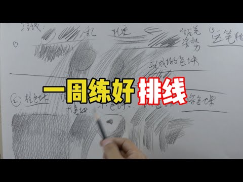 如何一周练好排线？素描教程