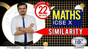 Similarity || Full Chapter || Maths || ICSE || Class 10 || Reduced Syllabus || 2020-21 || in English