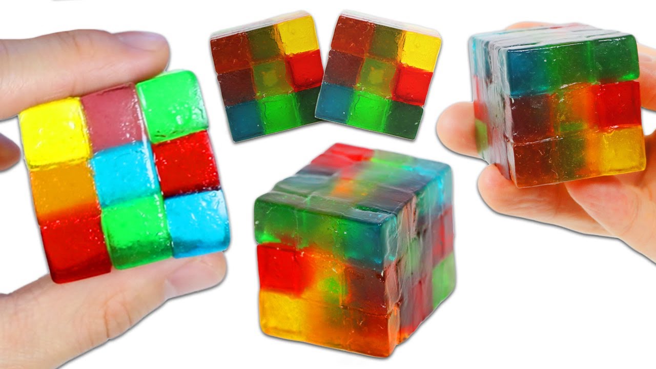How to Make Rainbow Gummy Rubik's Cubes! YouTube